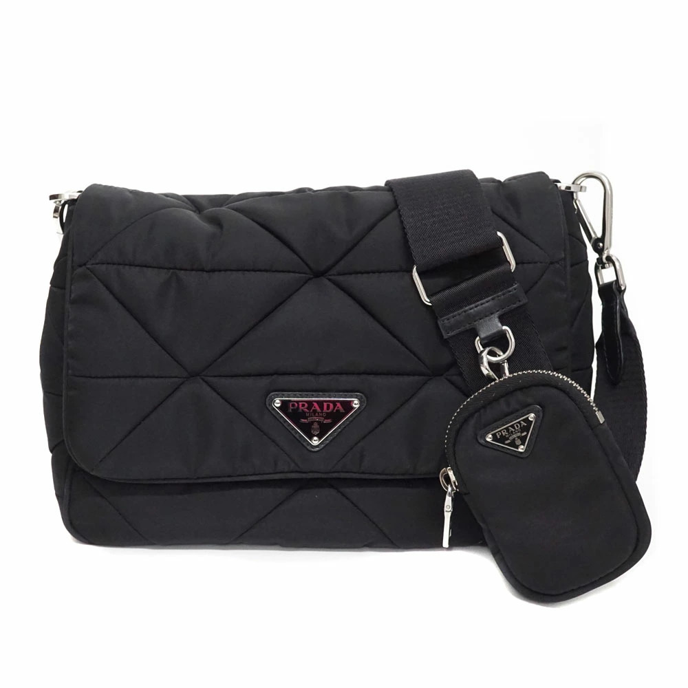 Prada Padded Shoulder Bag Black